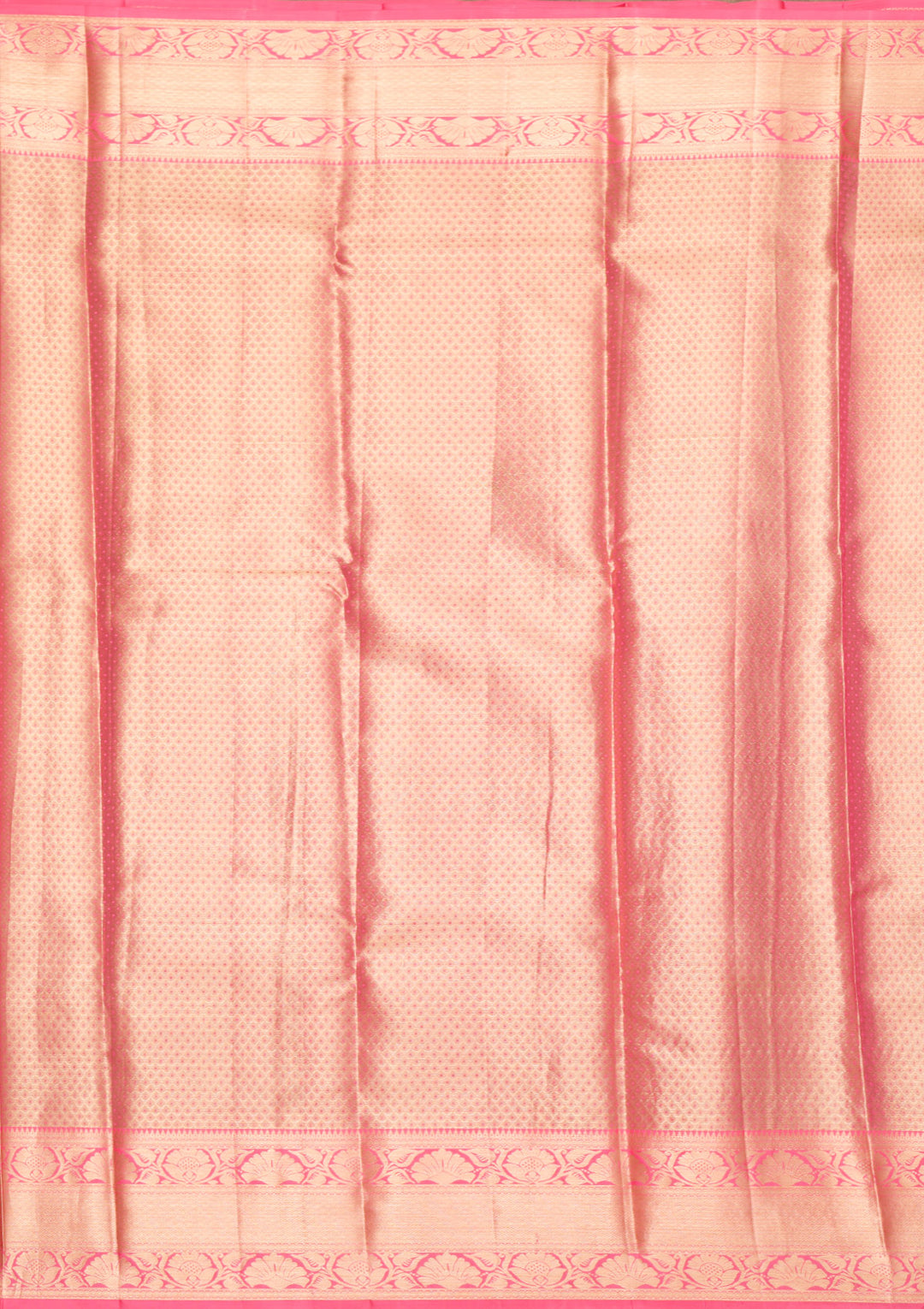Pink Zariwork Kanjivaram Pure Silk Saree