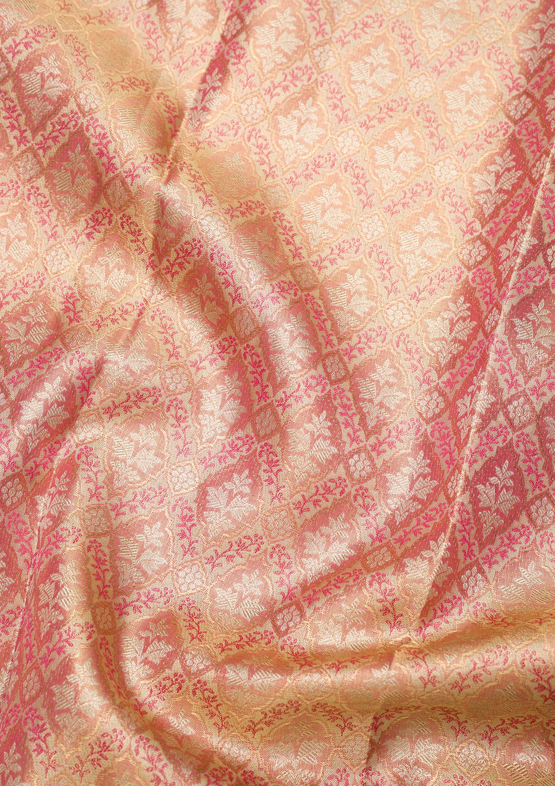 Pink Zariwork Kanjivaram Pure Silk Saree