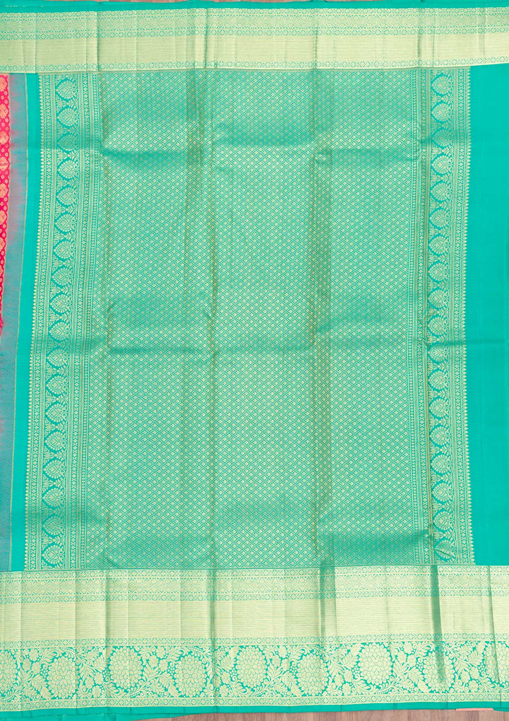 Pink Zariwork Kanjivaram Pure Silk Saree