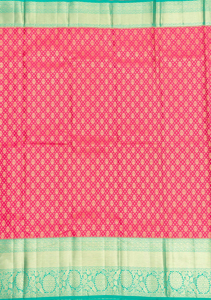 Pink Zariwork Kanjivaram Pure Silk Saree