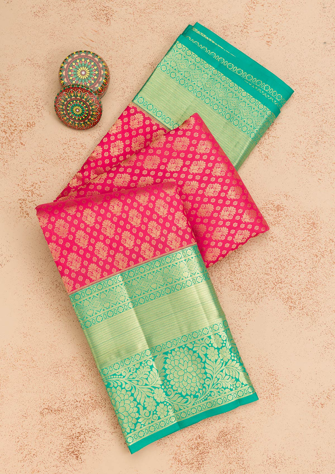 Pink Zariwork Kanjivaram Pure Silk Saree