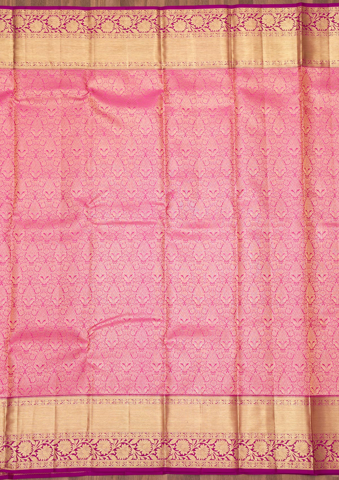 Pink Zariwork Pure Silk Saree
