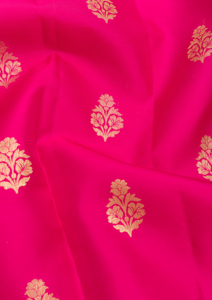 Pink Zariwork Pure Silk Saree