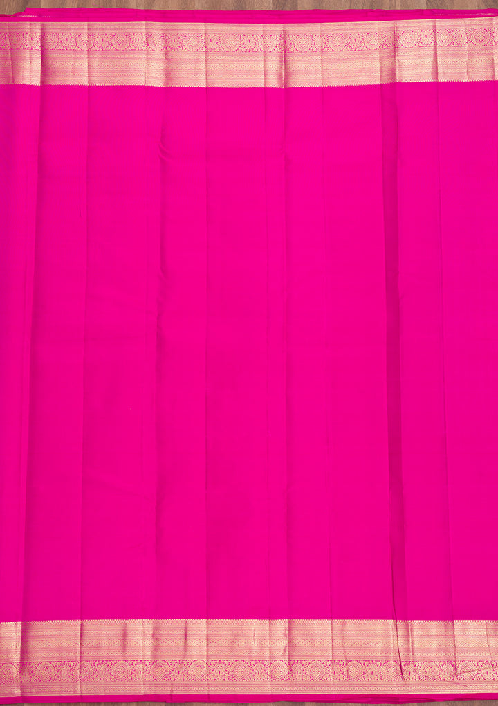 Pink Zariwork Kanjivaram Pure Silk Saree