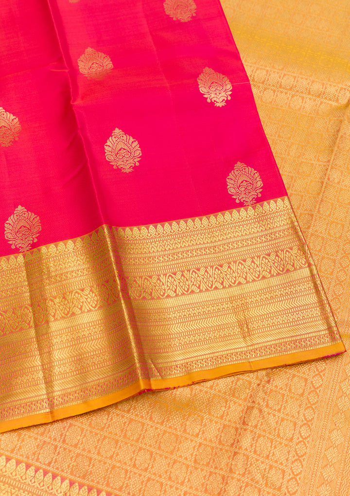 Pink Zariwork Banarasi Pure Silk Saree