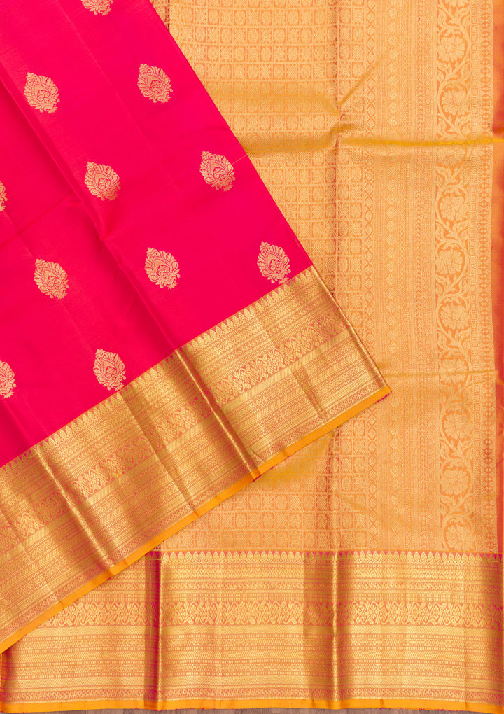 Pink Zariwork Banarasi Pure Silk Saree