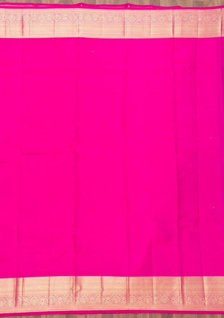 Pink Zariwork Kanjivaram Pure Silk Saree