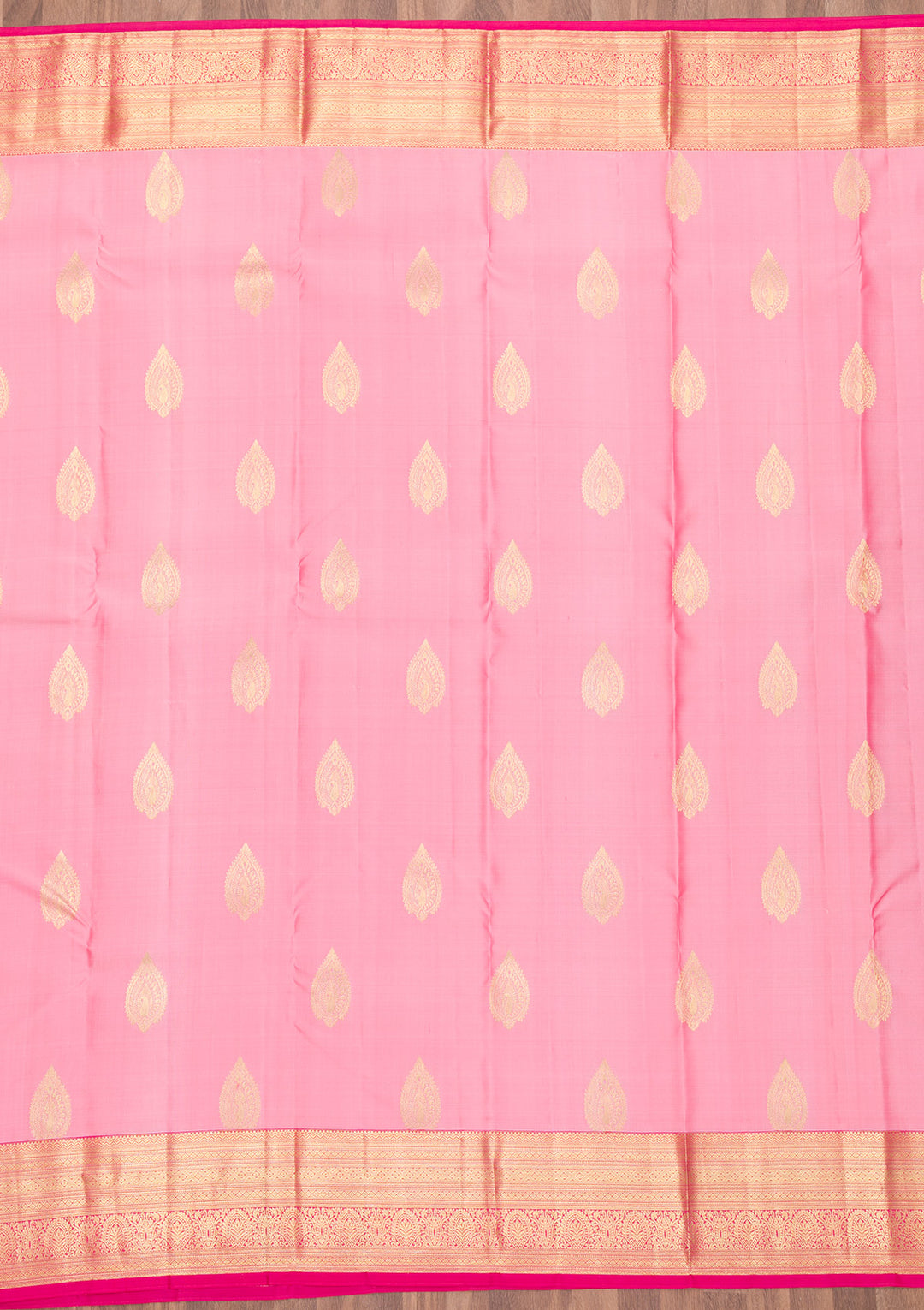 Pink Zariwork Kanjivaram Pure Silk Saree