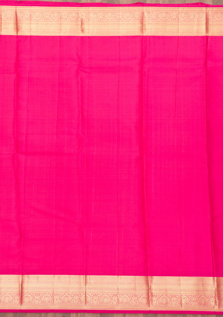 Pink Zariwork Kanjivaram Pure Silk Saree