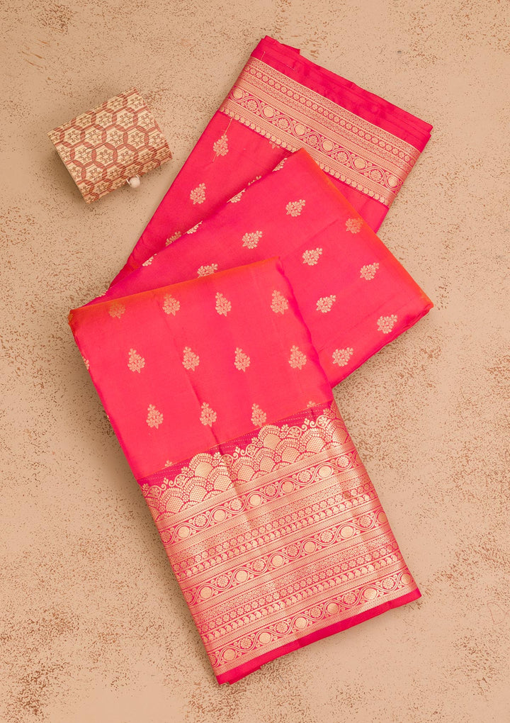 Pink Zariwork Pure Silk Saree