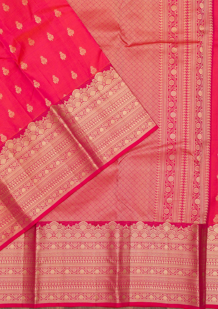 Pink Zariwork Pure Silk Saree