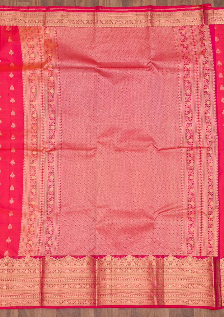 Pink Zariwork Pure Silk Saree