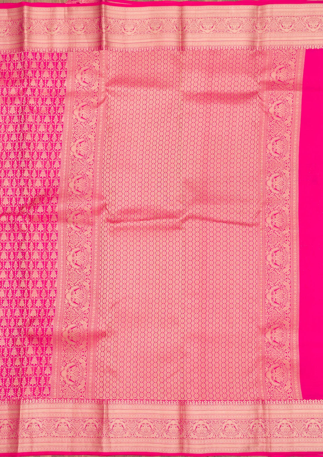 Pink Zariwork Pure Silk Saree
