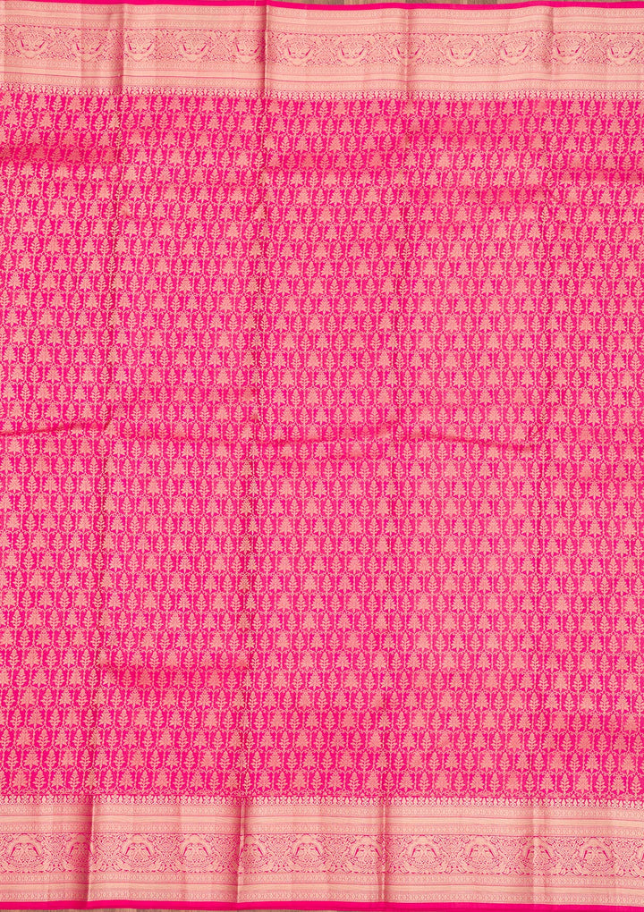 Pink Zariwork Pure Silk Saree