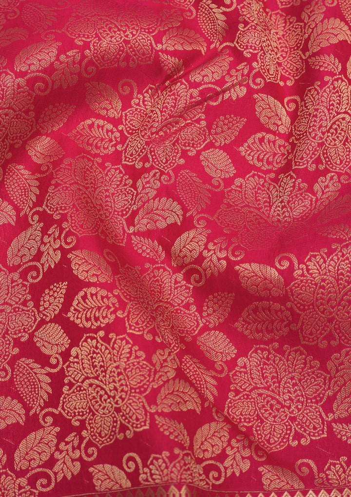 Pink Zariwork Pure Silk Saree