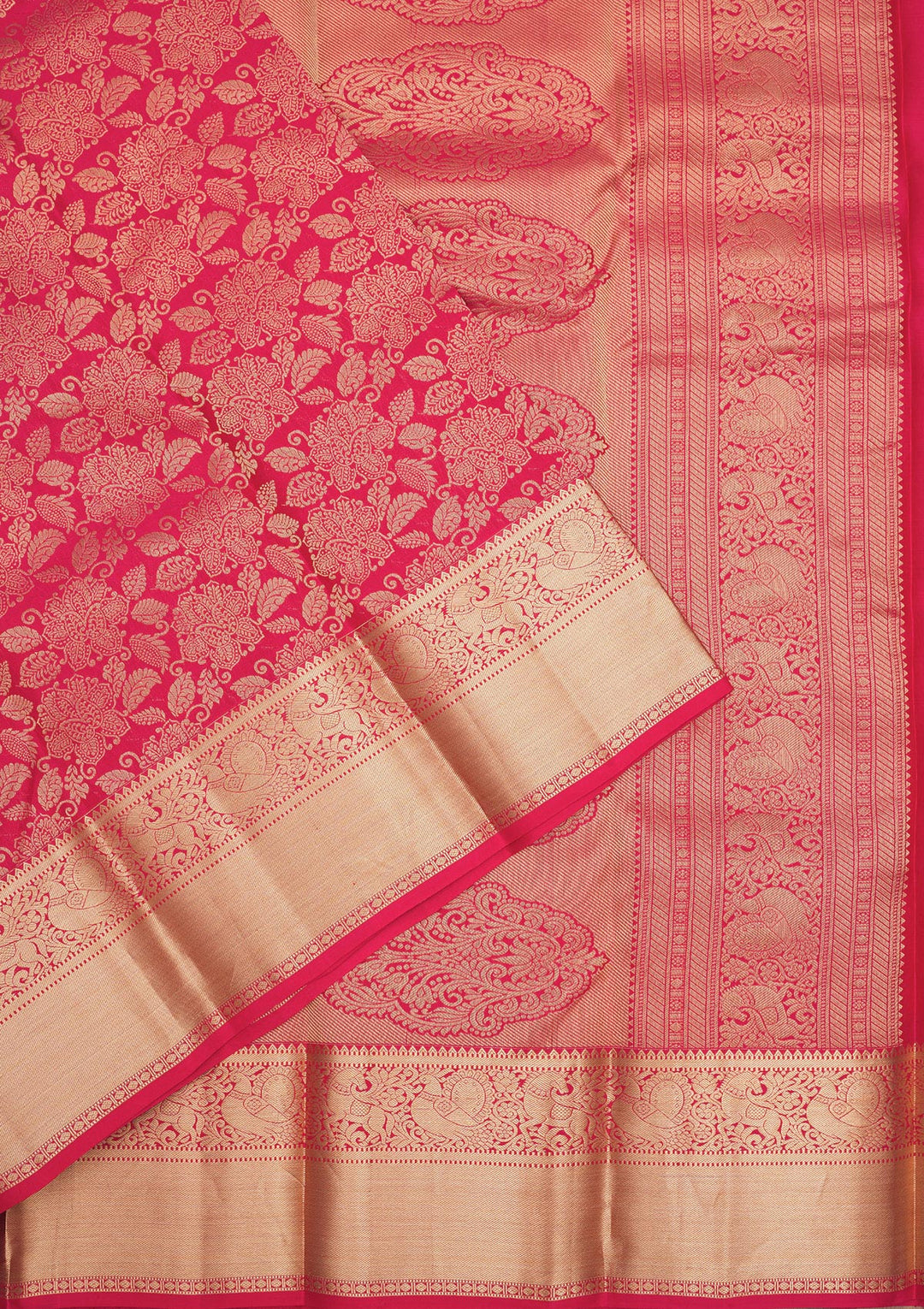 Pink Zariwork Pure Silk Saree