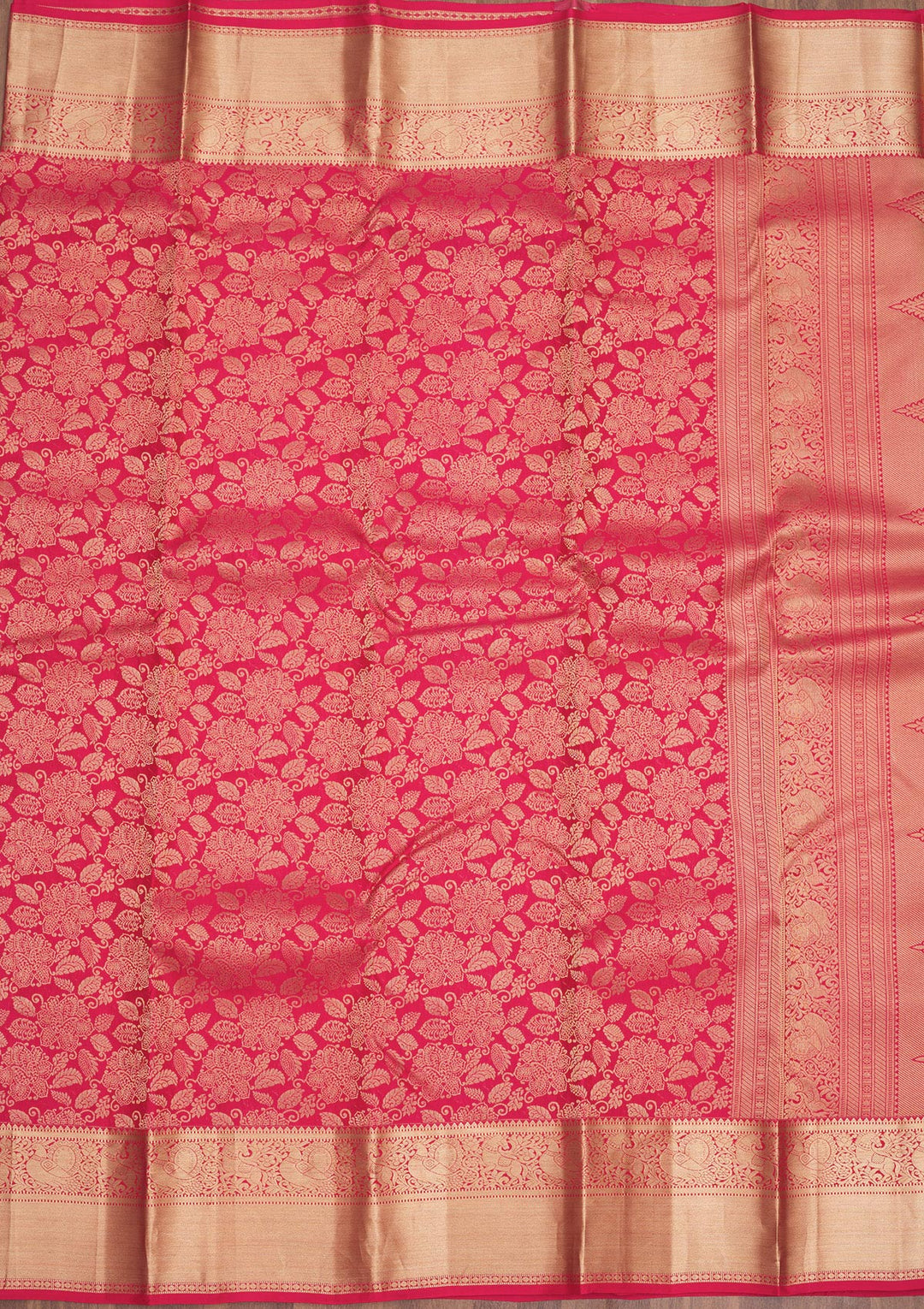 Pink Zariwork Pure Silk Saree