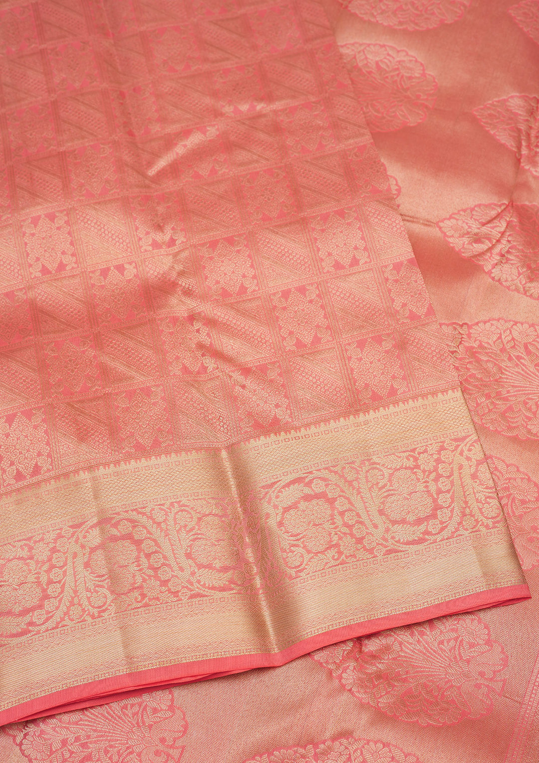Pink Zariwork Pure Silk Saree