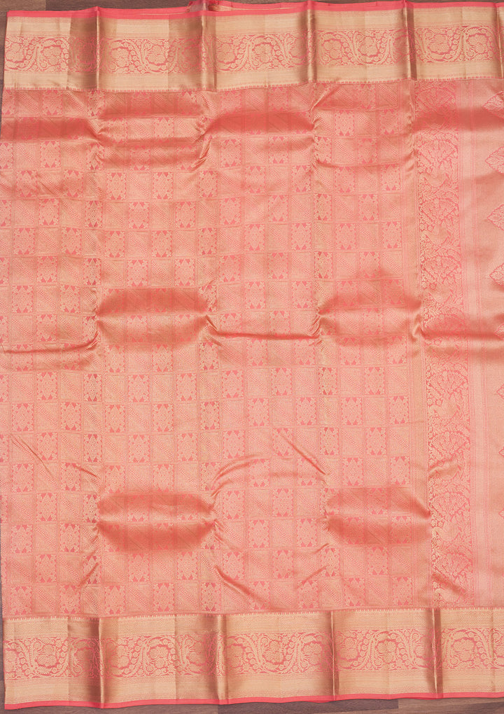 Pink Zariwork Pure Silk Saree