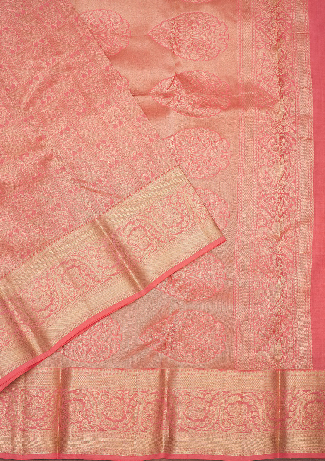 Pink Zariwork Pure Silk Saree