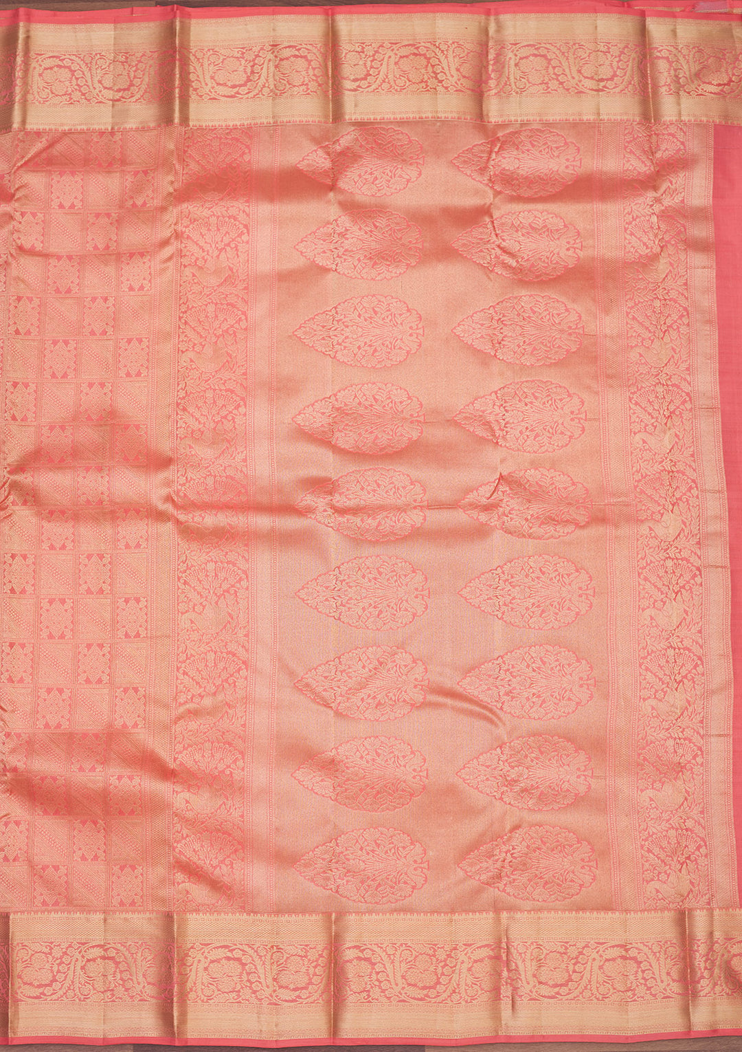 Pink Zariwork Pure Silk Saree