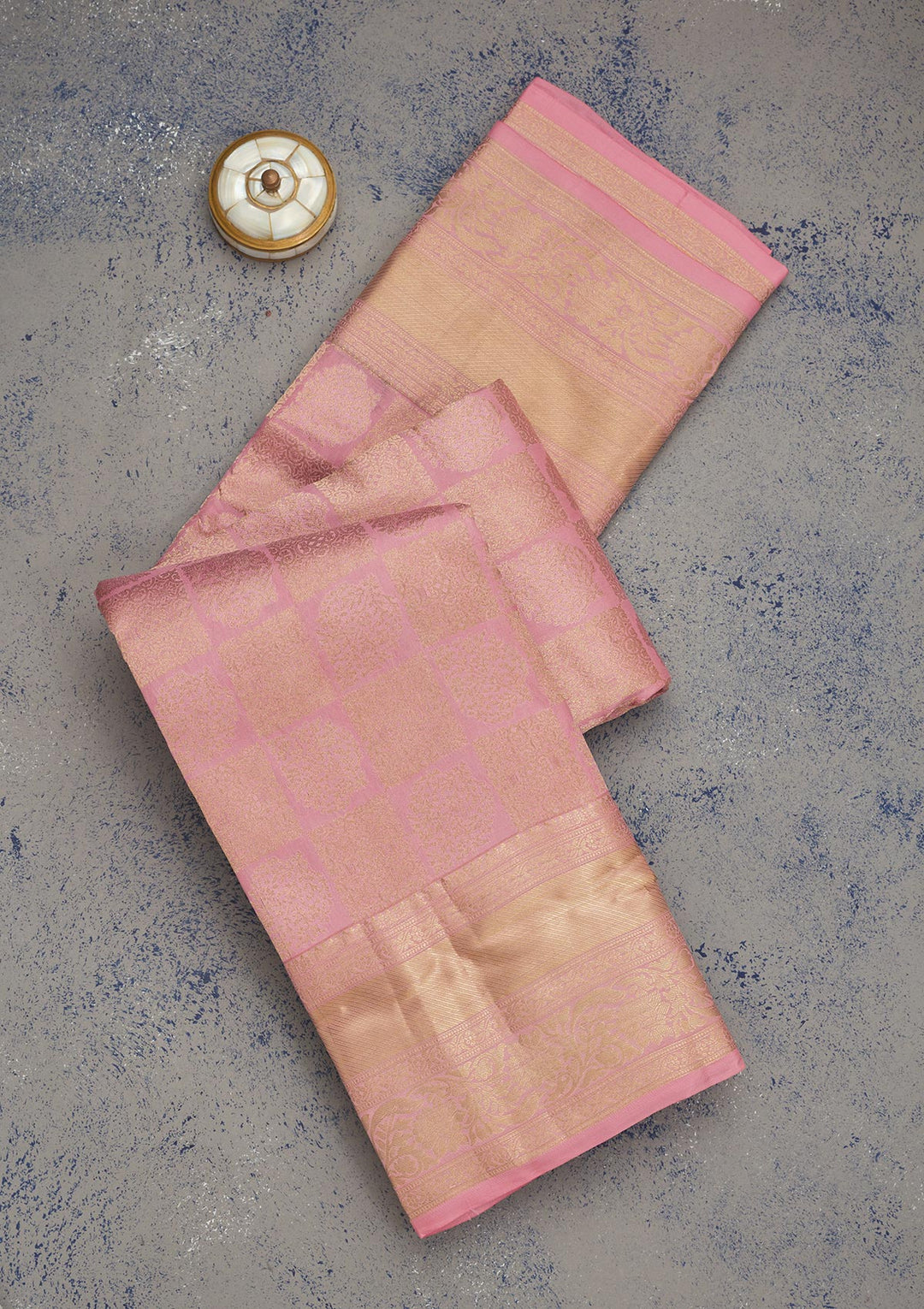 Pink Zariwork Pure Silk Saree
