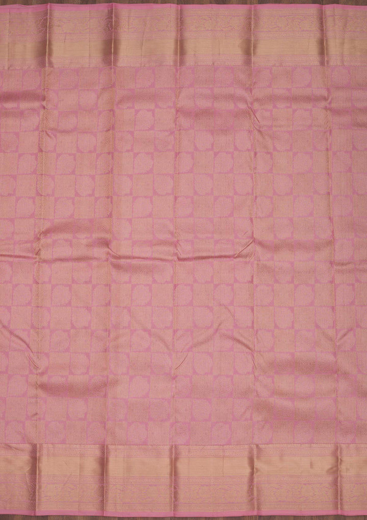 Pink Zariwork Pure Silk Saree