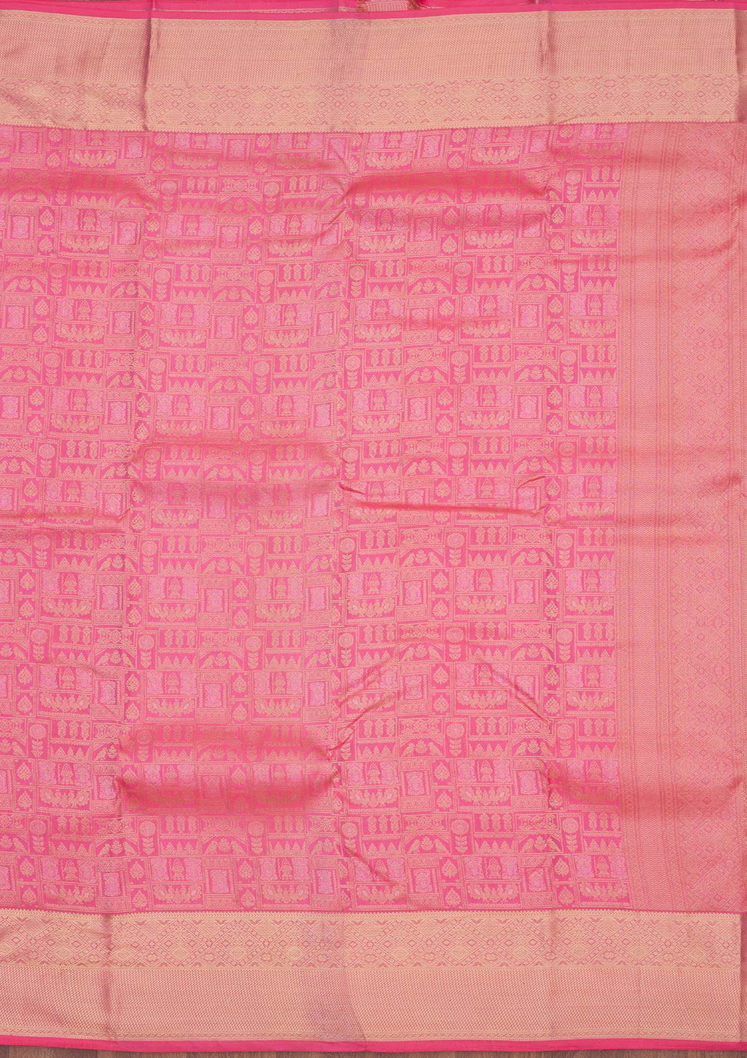 Pink Zariwork Pure Silk Saree
