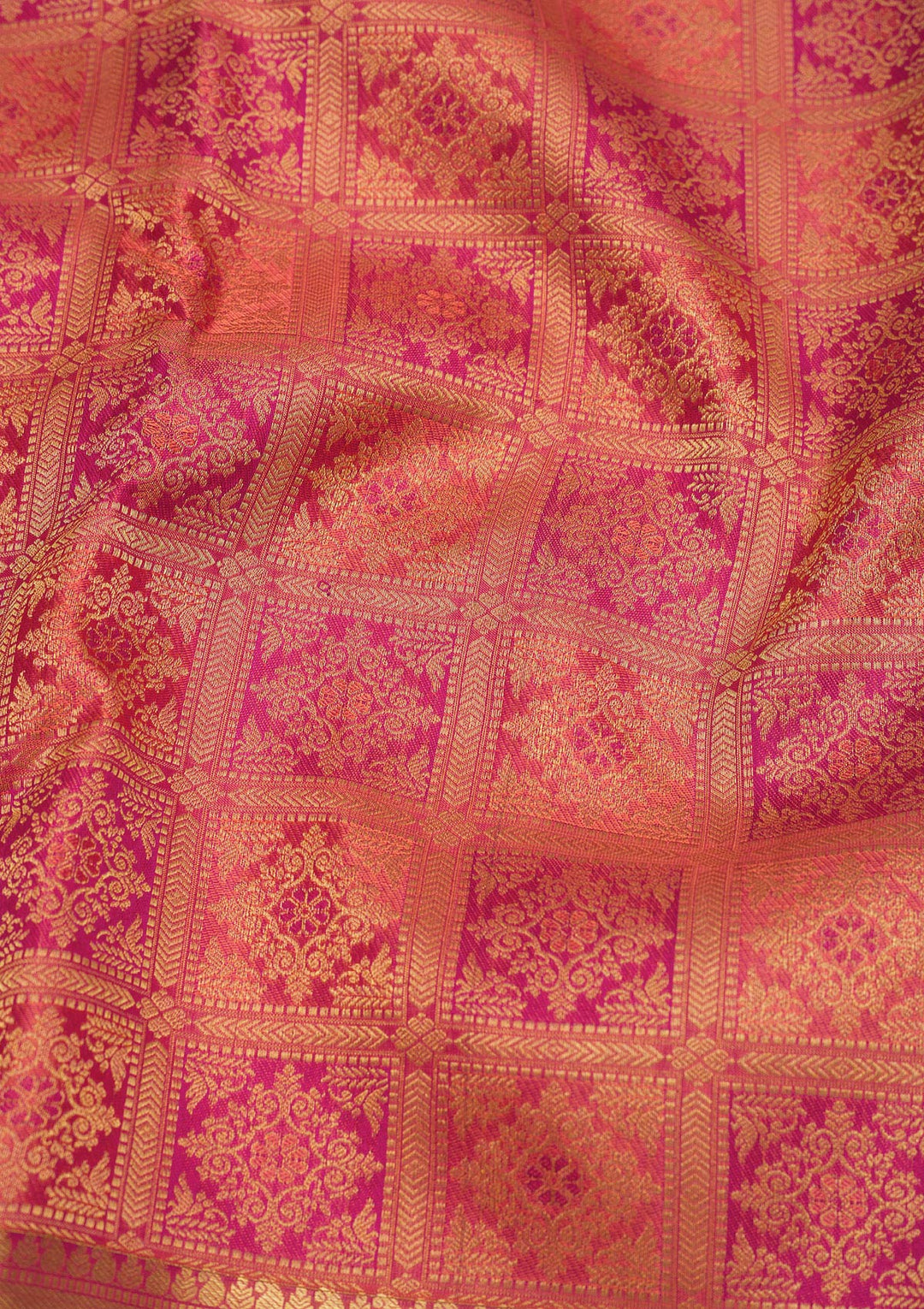 Pink Zariwork Pure Silk Saree