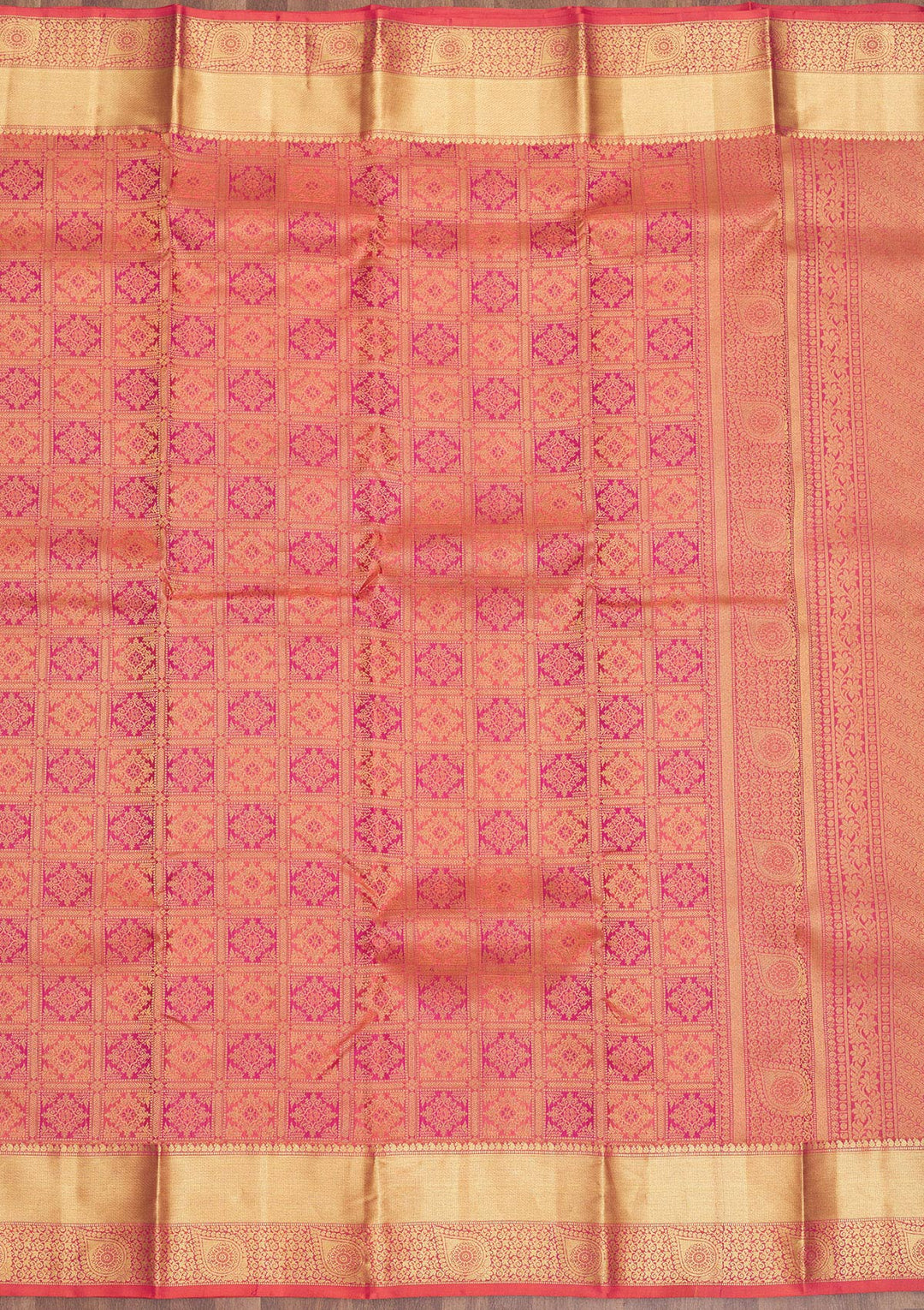 Pink Zariwork Pure Silk Saree