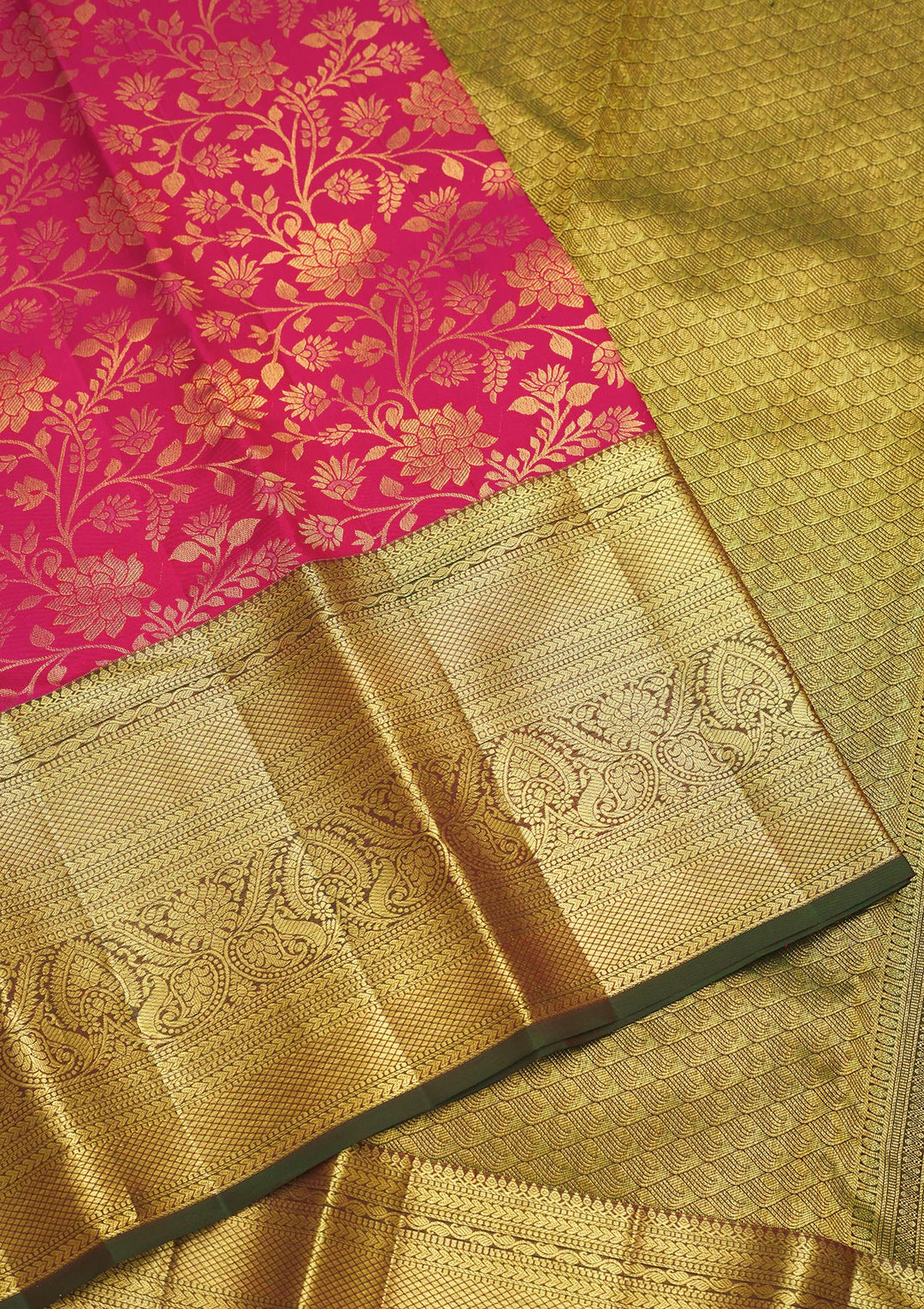 Pink Zariwork Pure Silk Saree