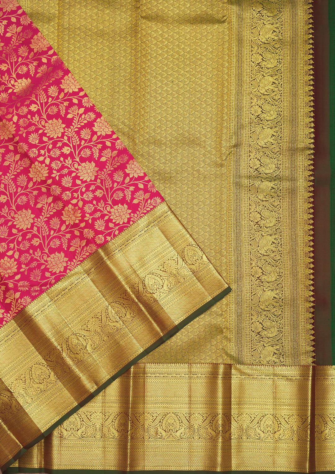 Pink Zariwork Pure Silk Saree