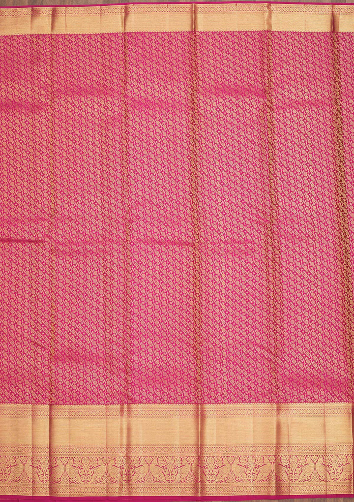 Pink Zariwork Pure Silk Saree