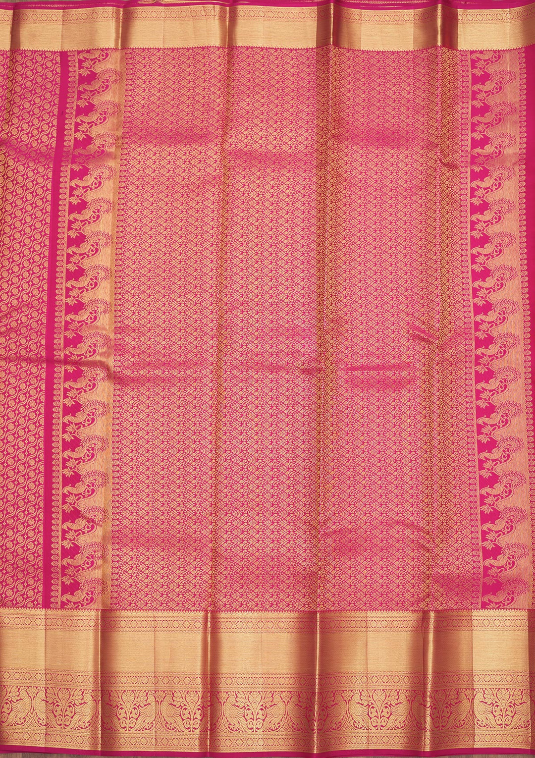 Pink Zariwork Pure Silk Saree