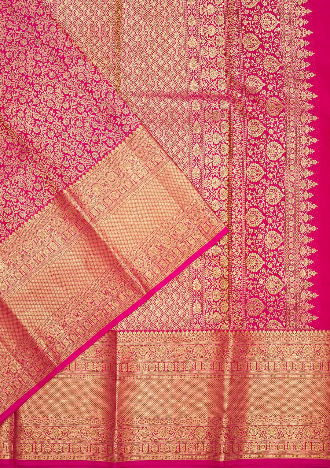 Pink Zariwork Pure Silk Saree