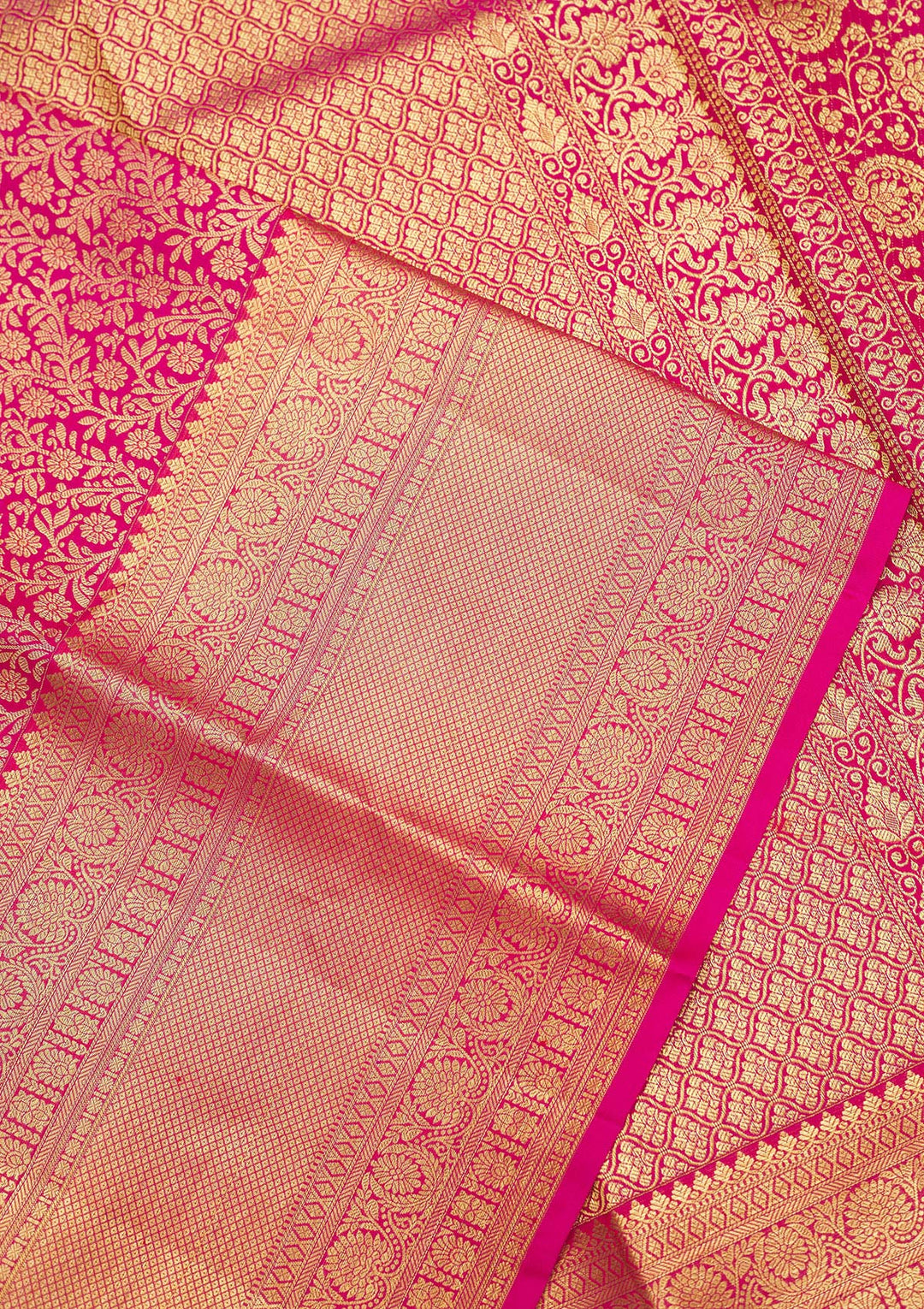 Pink Zariwork Pure Silk Saree