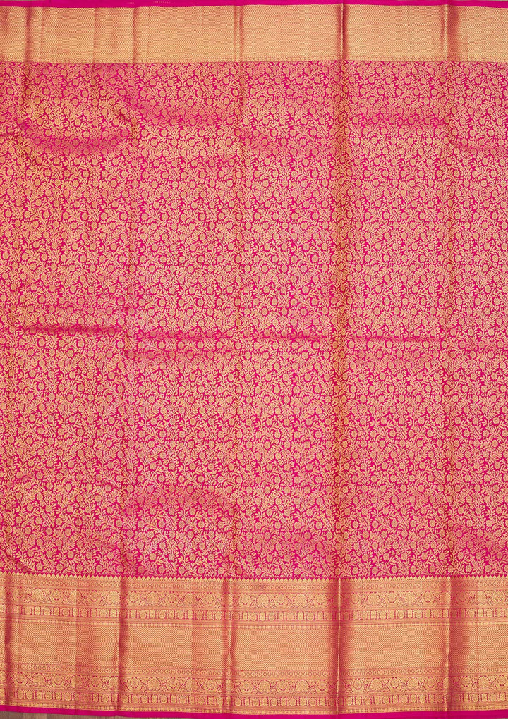 Pink Zariwork Pure Silk Saree