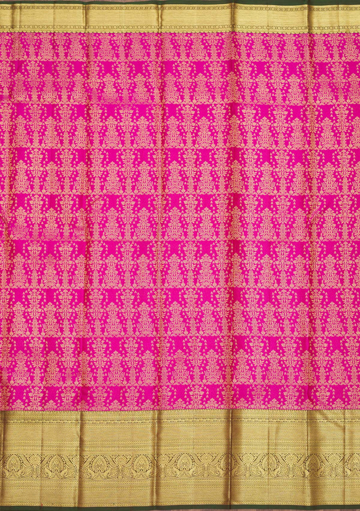 Pink Zariwork Pure Silk Saree