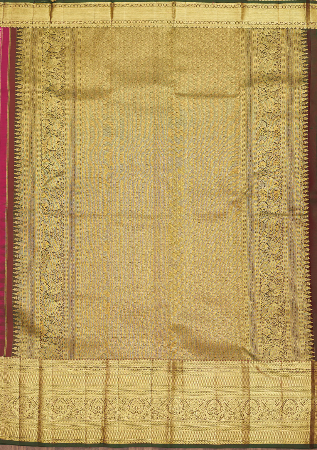 Pink Zariwork Pure Silk Saree