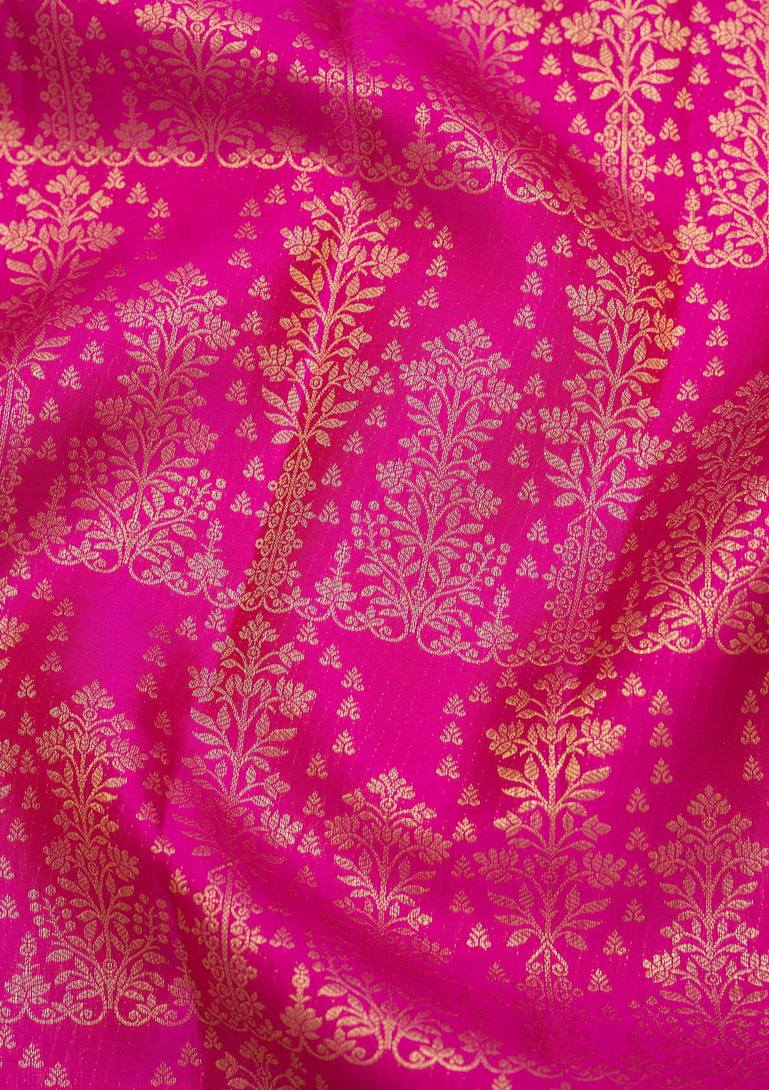 Pink Zariwork Pure Silk Saree