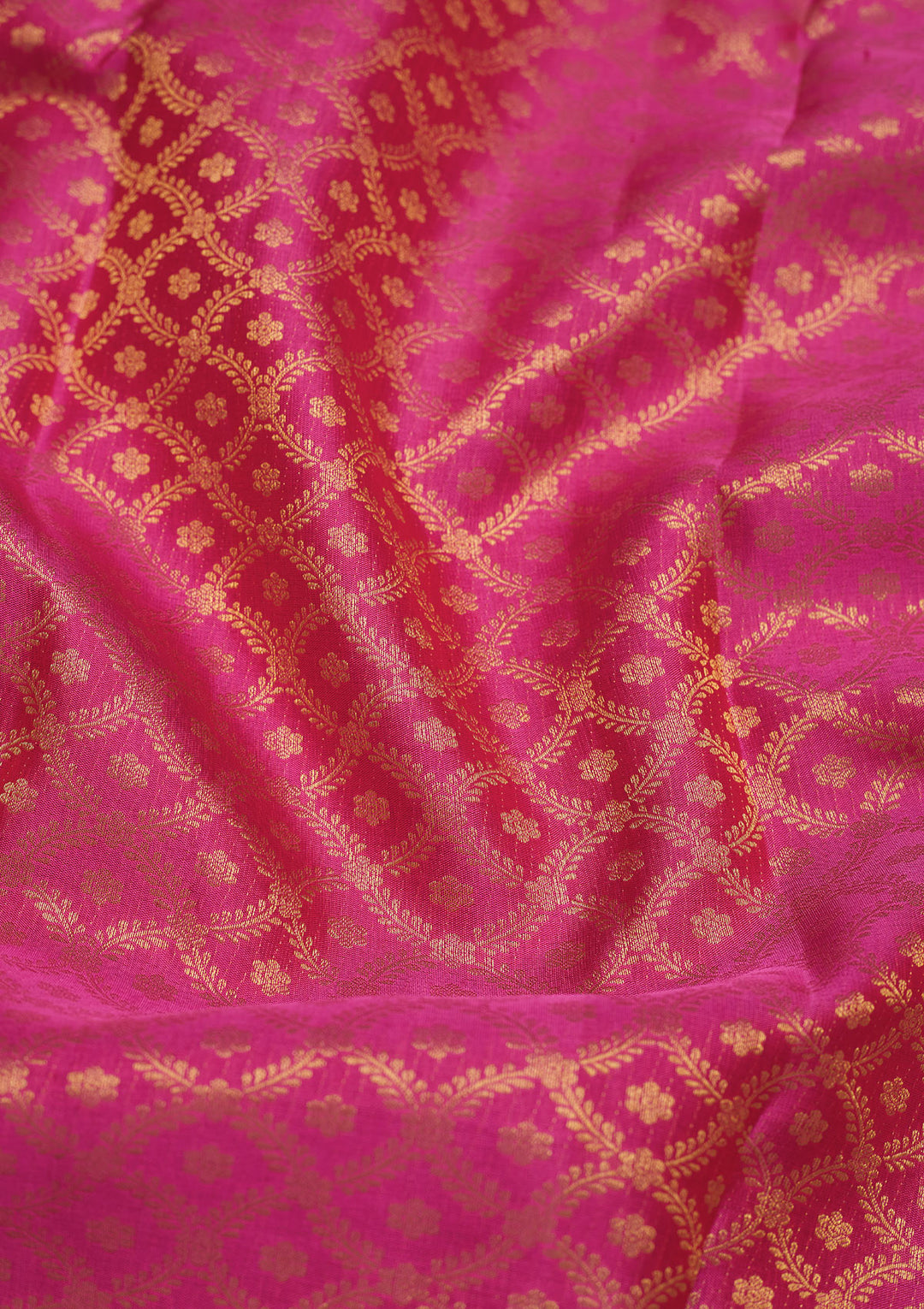 Pink Zariwork Pure Silk Saree