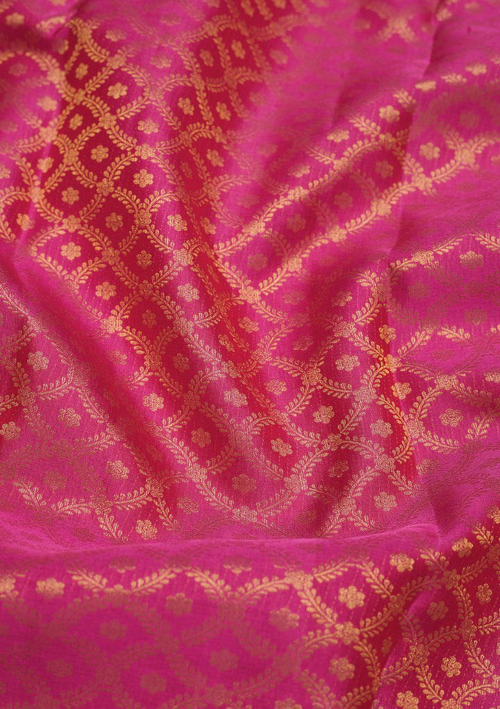 Pink Zariwork Pure Silk Saree