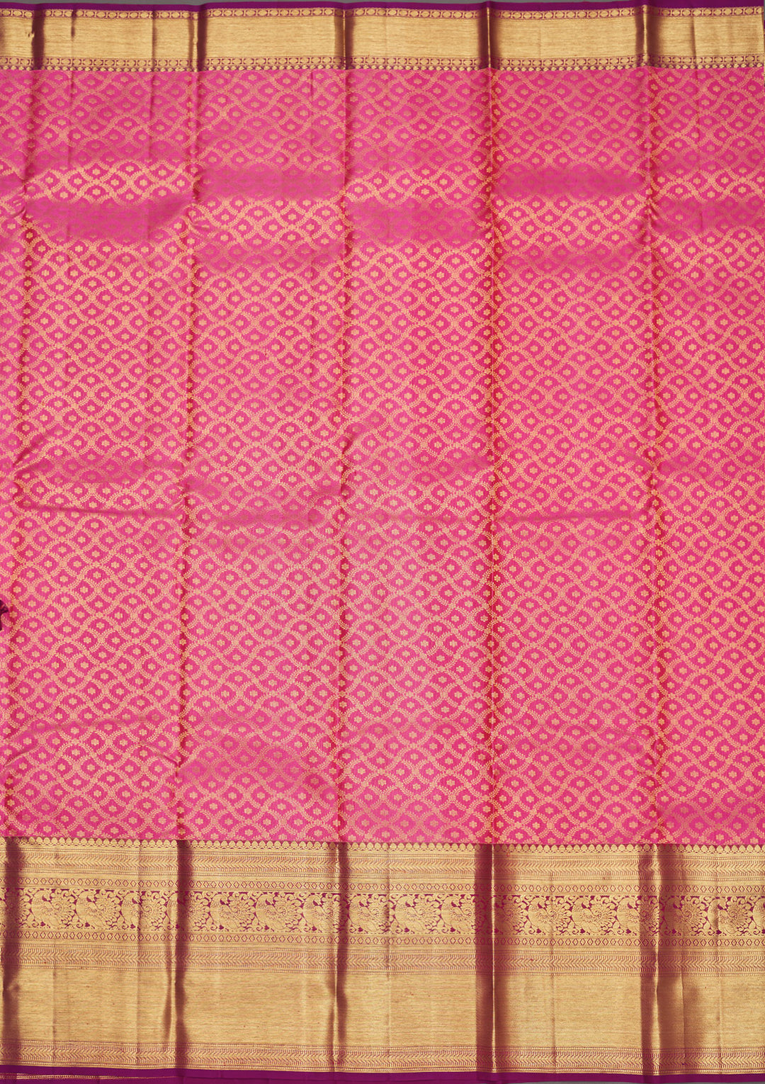 Pink Zariwork Pure Silk Saree