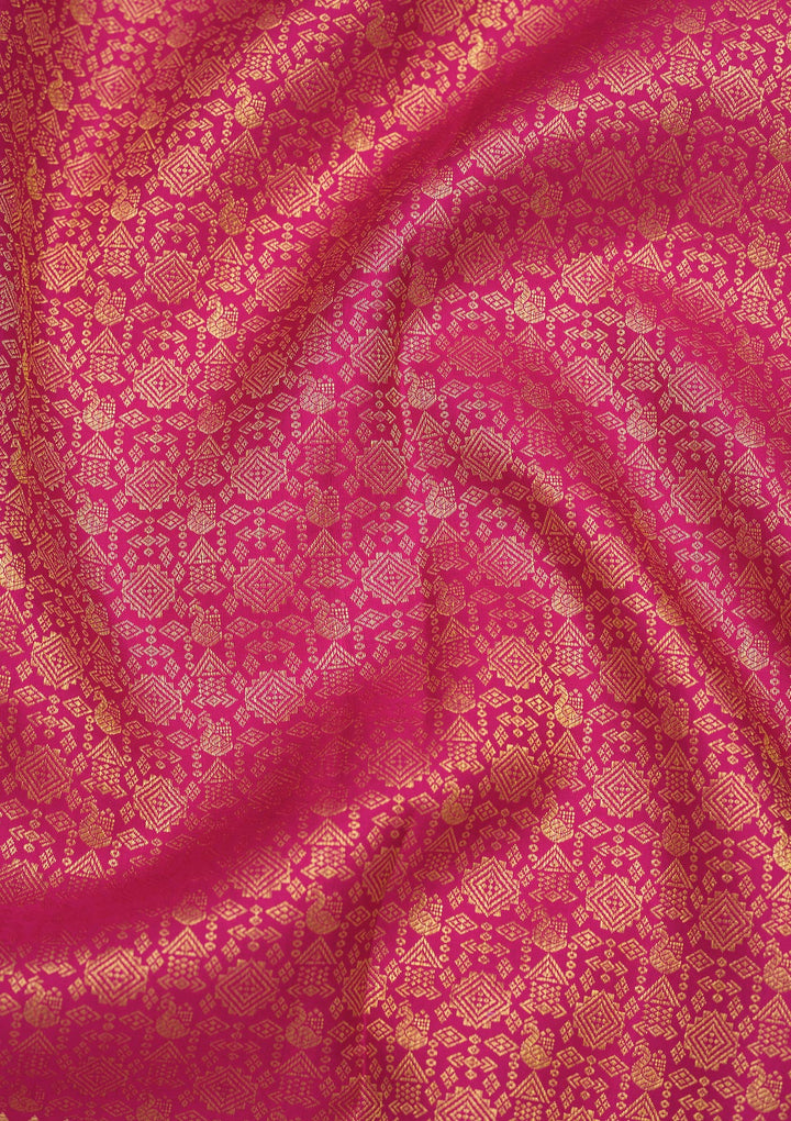 Pink Zariwork Pure Silk Saree
