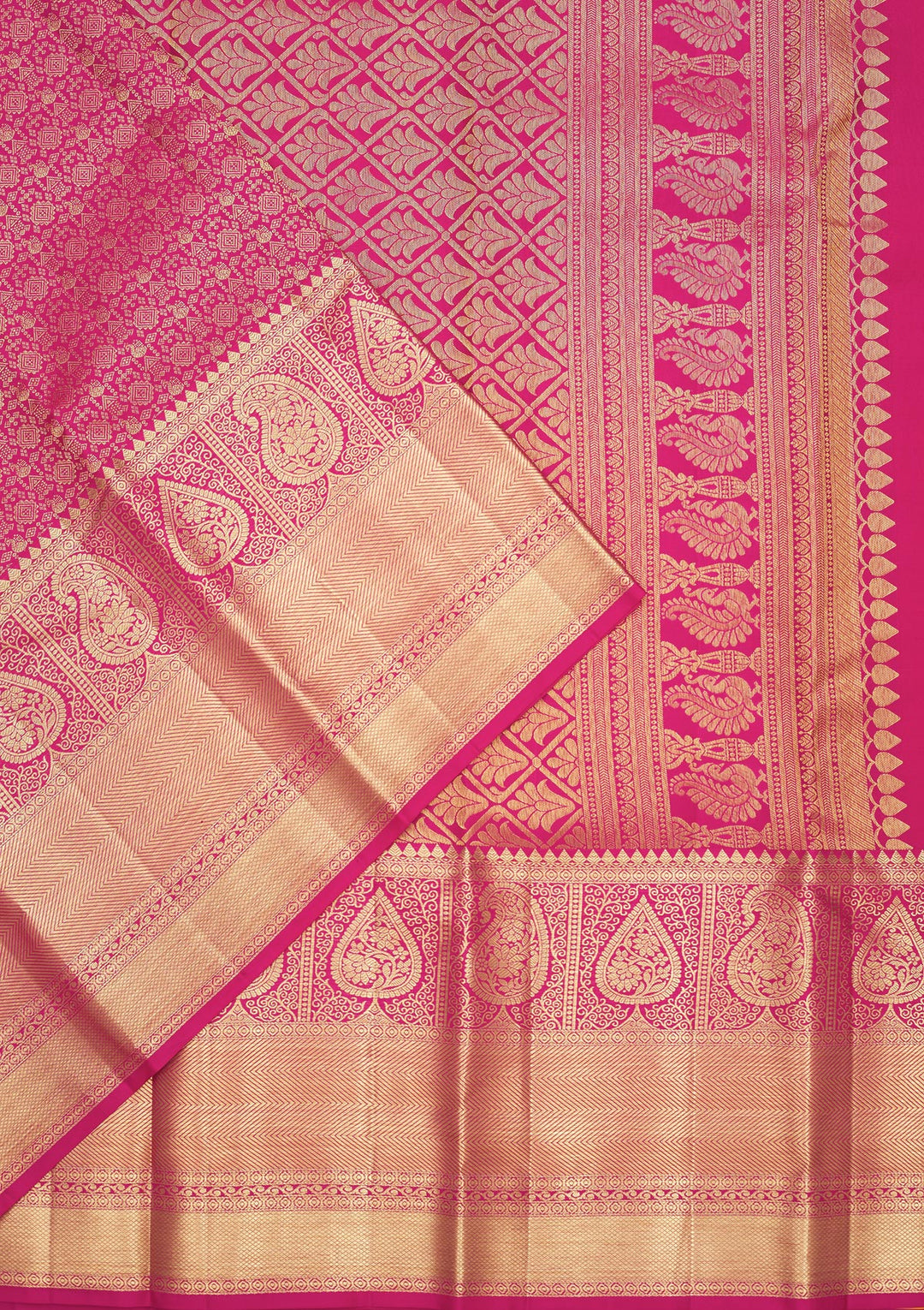 Pink Zariwork Pure Silk Saree