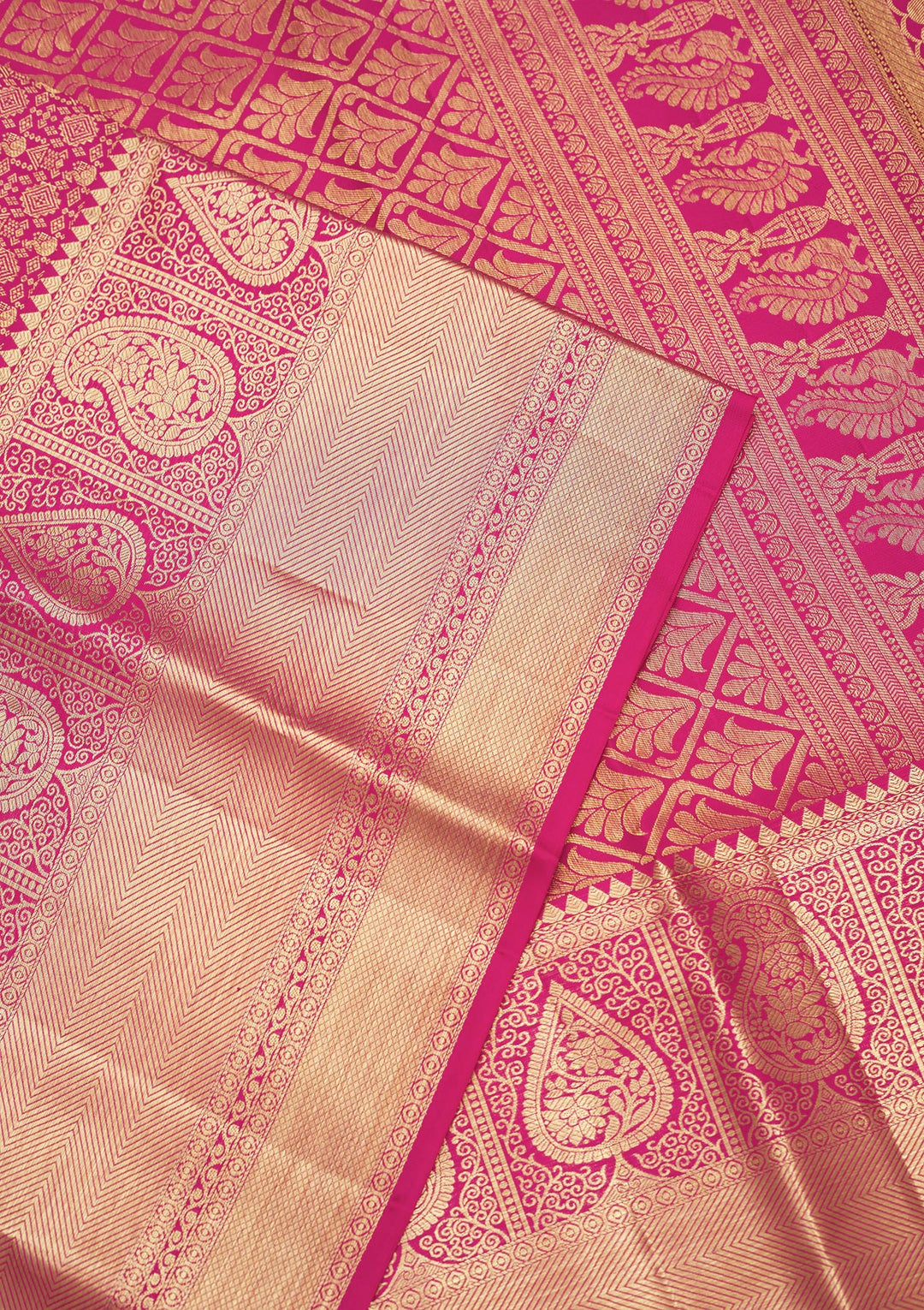 Pink Zariwork Pure Silk Saree