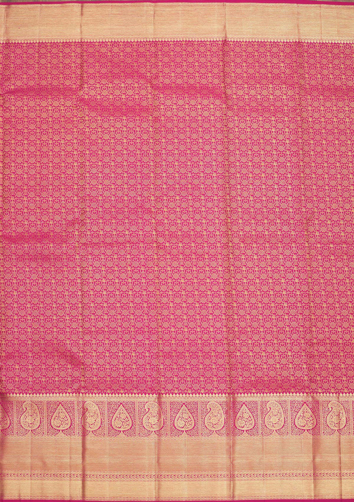 Pink Zariwork Pure Silk Saree
