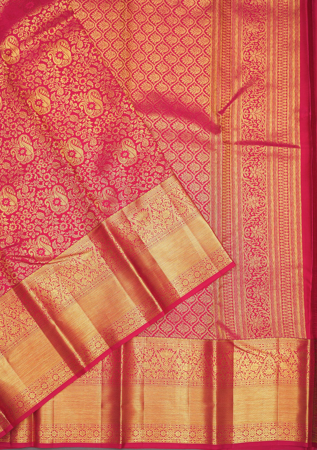 Pink Zariwork Pure Silk Saree