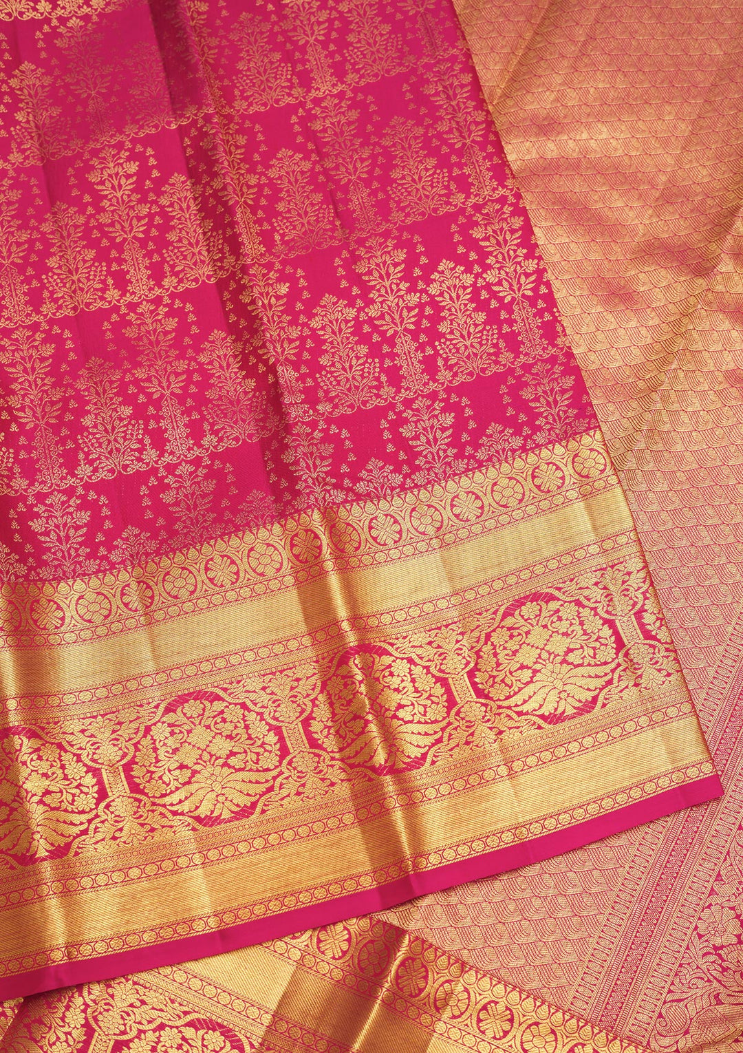 Pink Zariwork Pure Silk Saree