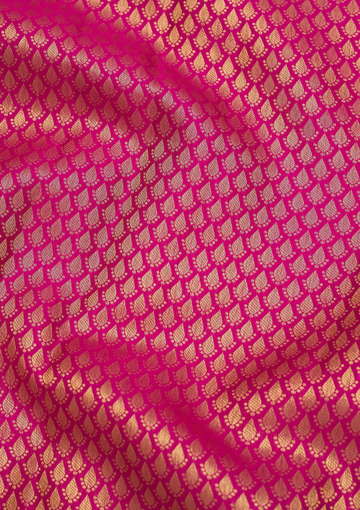 Pink Zariwork Pure Silk Saree